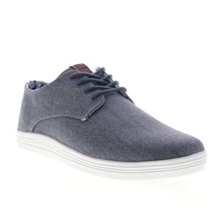 Ben Sherman Preston Mens Gray Canvas Oxfords & Lace Ups Casual Shoes, NIB Size 9